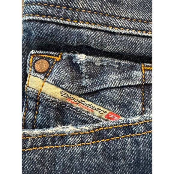 Diesel Zaghor Denim Jeans Mens W29 Blue Straight-Leg Button-Fly Casual Tunisia - Picture 3 of 8